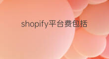 shopify平台费包括什么 shopify怎样不扣费