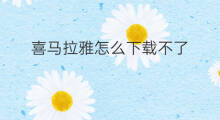 喜马拉雅怎么下载不了 如何下载喜马拉雅
