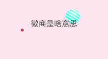 微商是啥意思 微博是啥意思
