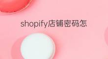 shopify店铺密码怎么登陆 shopify登陆密码怎么修改