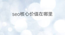 seo核心价值在哪里 跨境电商核心价值在哪里