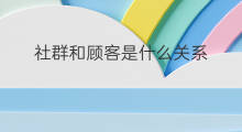 社群和顾客是什么关系 chatgpt和ai是什么关系