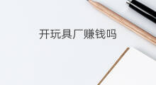 开玩具厂赚钱吗 开毛厂赚钱吗