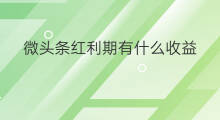 微头条红利期有什么收益 微头条红利期怎么开通