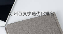苏州百度快速优化排名 苏州优化百度排名