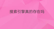 搜索引擎真的存在吗 神马搜索引擎怎么搜索引擎