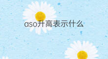aso升高表示什么 aso表示什么病