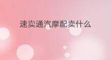 速卖通汽摩配卖什么 速卖通能不卖什么