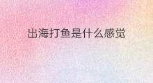 出海打鱼是什么感觉 出海打鱼有什么感觉