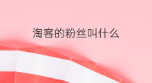 淘客的粉丝叫什么 京东淘客叫什么