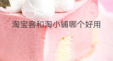 淘宝客和淘小铺哪个好用 淘小铺和淘宝客哪个好赚钱