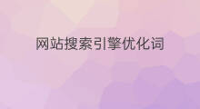 网站搜索引擎优化词 网站搜索引擎优化