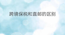 跨境保税和直邮的区别 亚马逊直邮和转运的区别