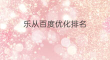 乐从百度优化排名 乐从百度排名优化排名