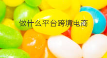 做什么平台跨境电商 跨境电商做什么平台