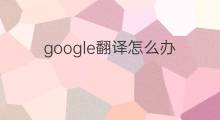 google翻译怎么办 用google注册google账号怎么办