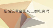 私域流量会影响二类电商吗 二类电商如何转为私域流量