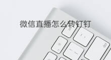 微信直播怎么转钉钉 钉钉直播怎么在微信