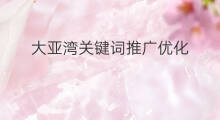 大亚湾关键词推广优化 大亚湾推广关键词优化
