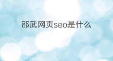 邵武网页seo是什么 邵武seo搜索优化