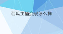 西瓜主播变现怎么样 西瓜主播怎么上快手