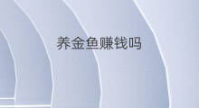 养金鱼赚钱吗 金鱼赚钱吗