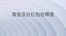 淘宝瓜分红包在哪里 抖音咋瓜分红包