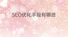 SEO优化手段有哪些 昆明seo优化手段