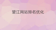 望江网站排名优化 望江网站排名哪家好用