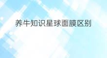 养牛知识星球面膜区别 易经知识星球面膜区别