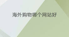 海外购物哪个网站好 有什么海外购物网站