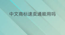 中文商标速卖通能用吗 意大利能用速卖通吗