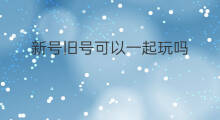 新号旧号可以一起玩吗 新号起号可以高价起吗