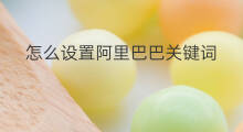 怎么设置阿里巴巴关键词 阿里巴巴关键词分类