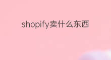 shopify卖什么东西合适 shopify什么东西不能卖