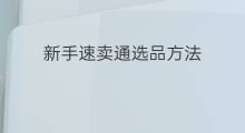 新手速卖通选品方法 速卖通跨境电商选品方法