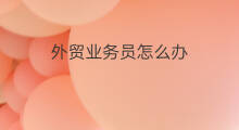 外贸业务员怎么办 外贸业务员怎么做