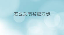 怎么关闭谷歌同步 手机谷歌怎么同步