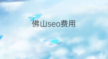 佛山seo费用 佛山seo关键词费用