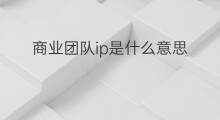 商业团队ip是什么意思 ip是什么意思商业