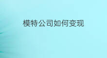 模特公司如何变现 模特如何起号