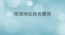 菏泽网站排名费用 菏泽网站优化排名