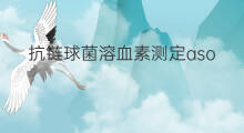 抗链球菌溶血素测定aso是什么意思 抗链球菌溶血素aso费用