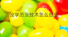 没学历没技术怎么创业 没学历怎么创业