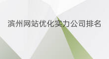 滨州网站优化实力公司排名 滨州网站优化排名方案公司