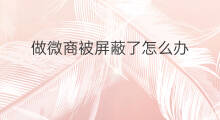 做微商被屏蔽了怎么办 快手被屏蔽了怎么办