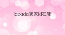 lazada卖家id在哪 lazada卖家在哪下载