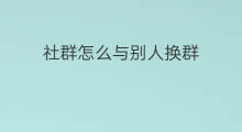 社群怎么与别人换群 抖音群怎么群换头像