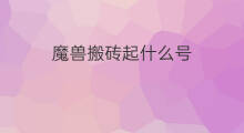 魔兽搬砖起什么号 魔兽世界搬砖变现方法最新