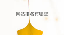 网站排名有哪些 排名网站有哪些